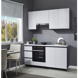 Bucatarie modulara Ambianta Astra 2 1.8m (Alb/Grafit)