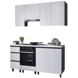 Bucatarie modulara Ambianta Astra 2 1.8m (Alb/Grafit) Thumb