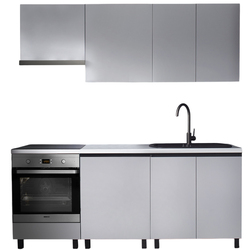 Bucatarie modulara Ambianta Astra 2 2.0m (Gri Deschis/Grafit) Thumb