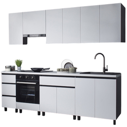 Bucatarie modulara Ambianta Astra 3 2.6m (Alb/Grafit) Thumb