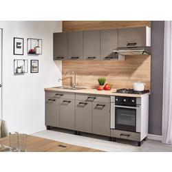 Bucatarie modulara Ambianta Iris 2 2.0m (Gri)