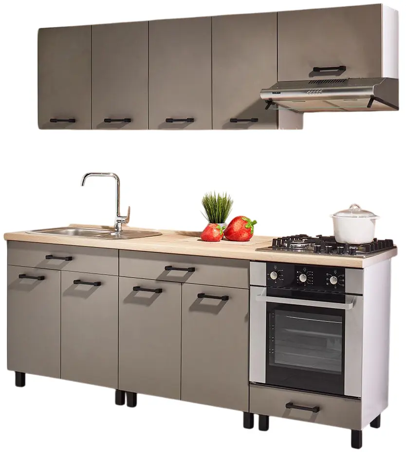 Bucatarie modulara Ambianta Iris 2 2.0m (Gri)