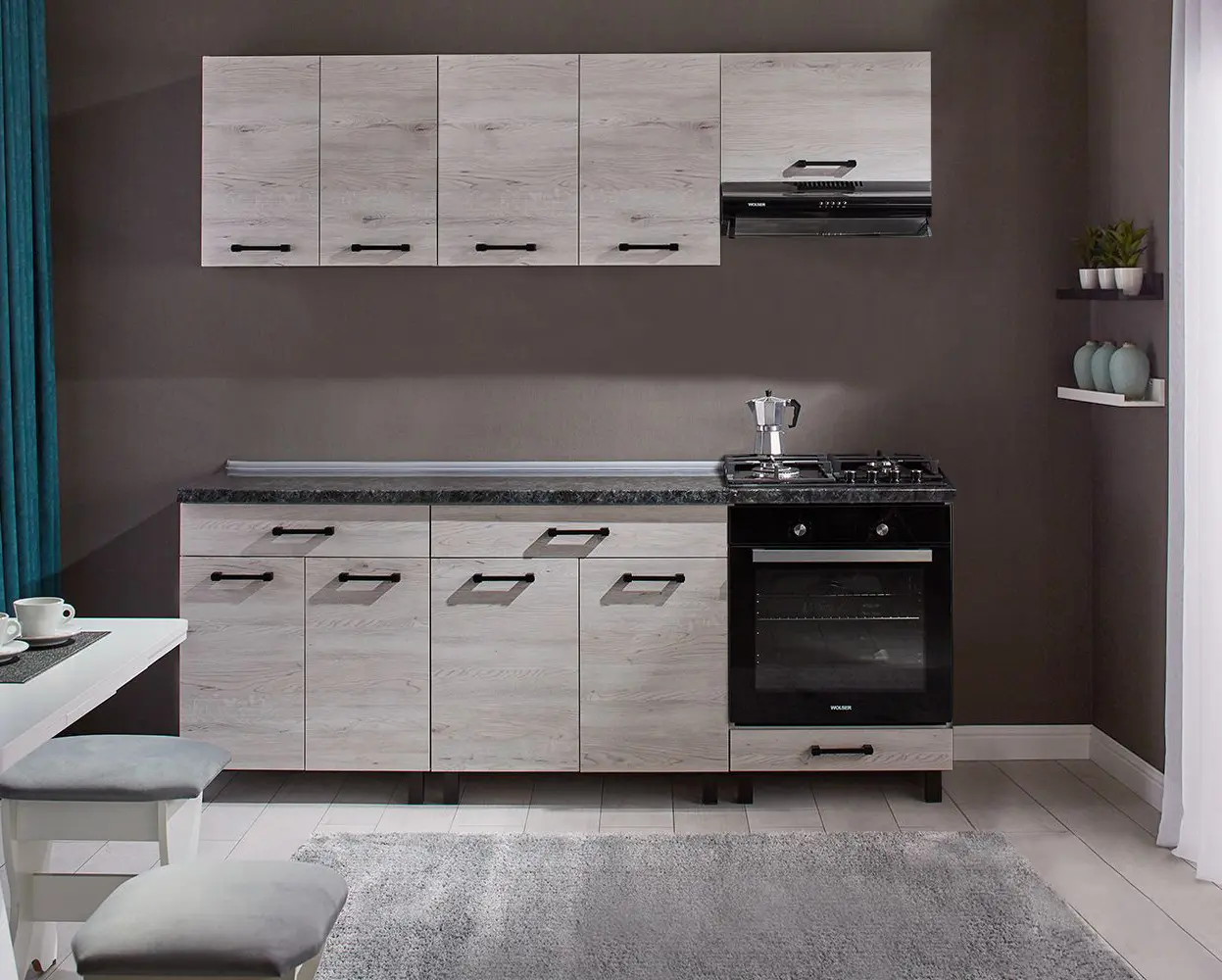 Модульная кухня Ambianta Iris 2 2.0м (Самоа Белый)