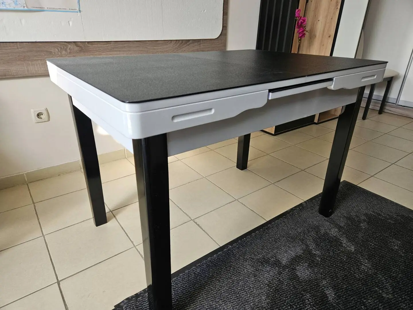 Стол раскладной Yasen T1934 (Черный/Белый)