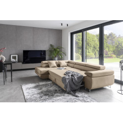 Canapea de colt Eltap Anton Cover 02 Right (Light Beige-Gray) Thumb