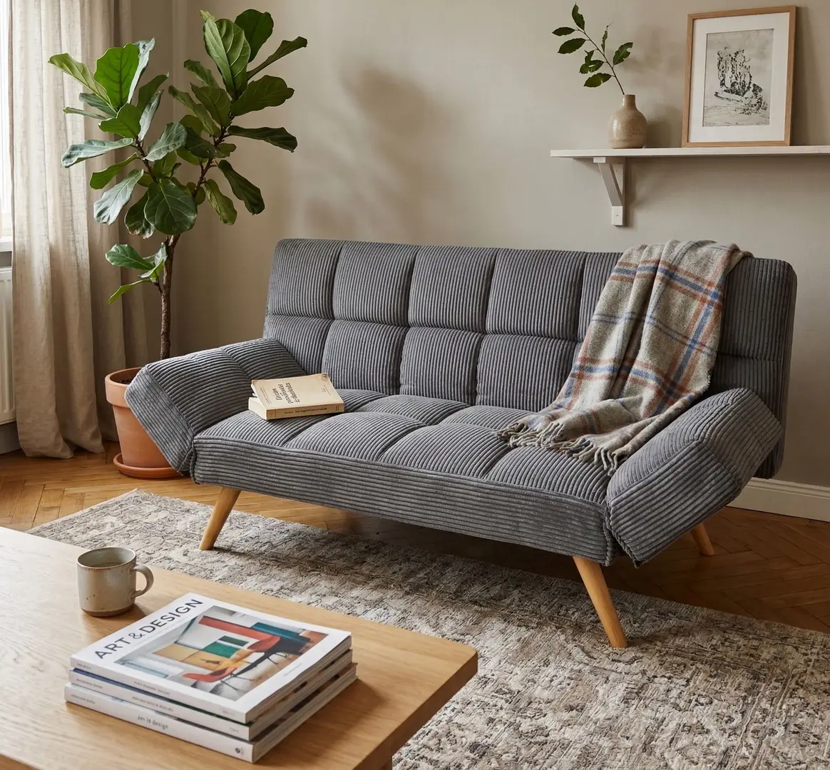 Диван раскладной DP LM-58 Velvet (Dark Grey)