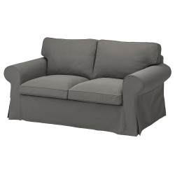 Canapea Ikea Ektorp/Hakebo 2 locuri (Gri inchis) Thumb