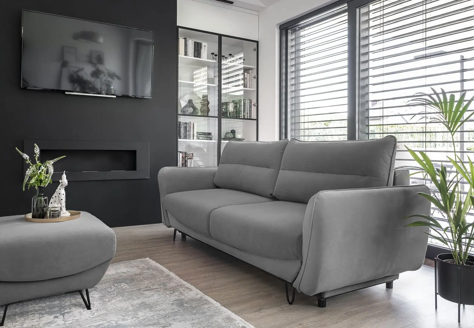 Canapea Eltap Silva Velvetmat 04 (Gray Light)
