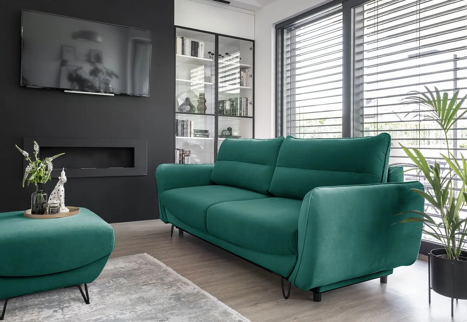 Canapea Eltap Silva Velvetmat 38 (Emerald)