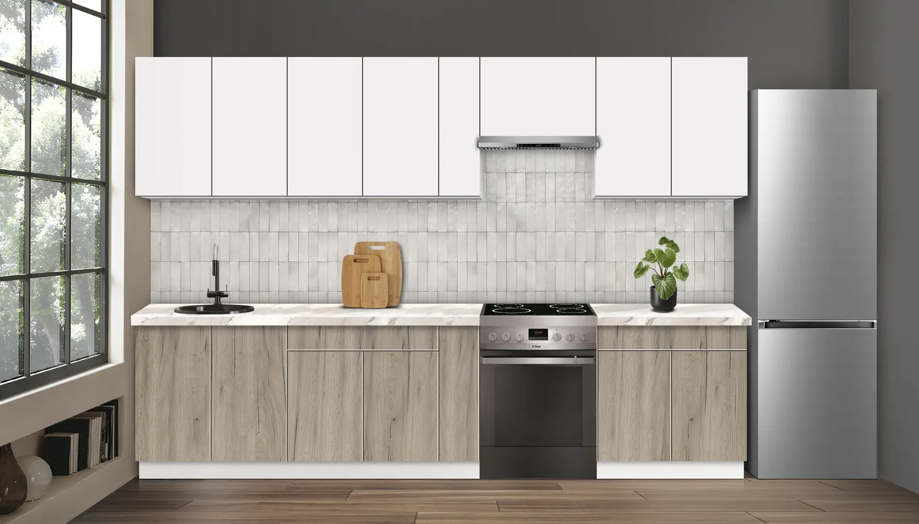 Bucatarie modulara Modern Dolce Vita 4 H68 3.2m