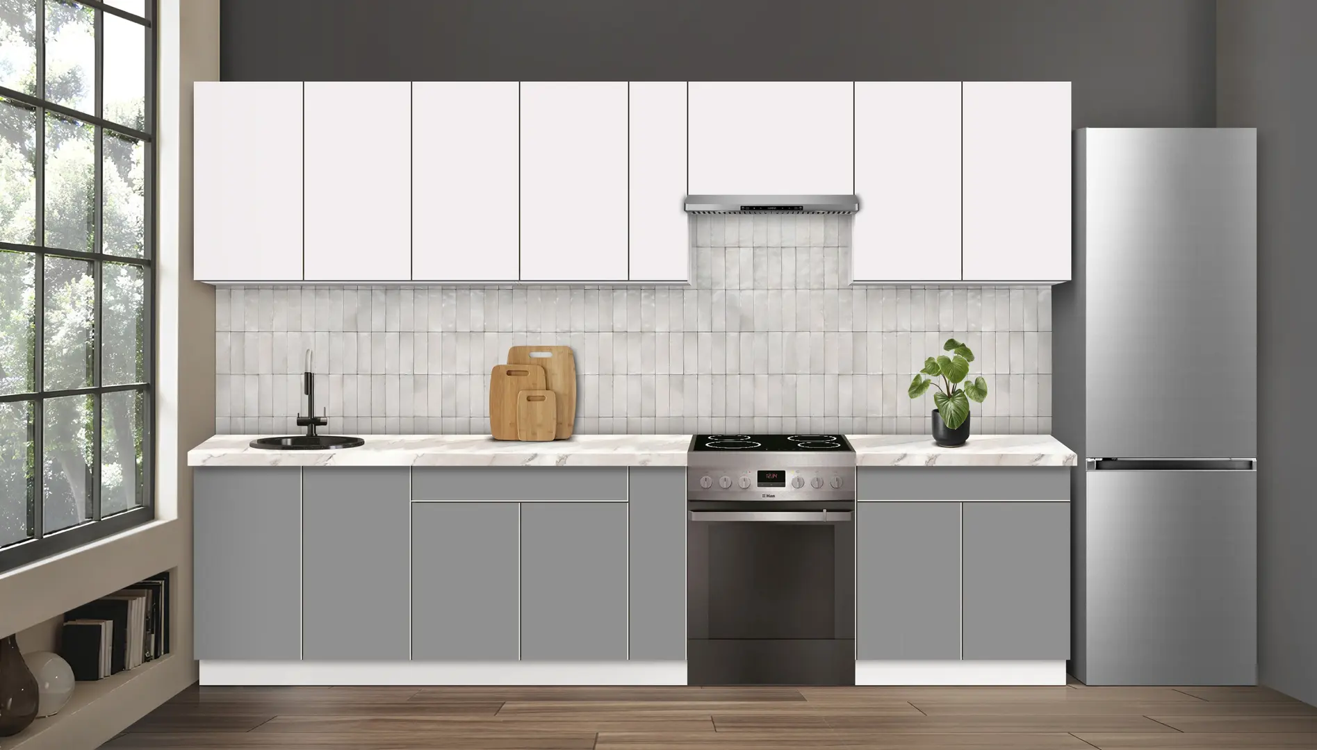 Bucatarie modulara Modern Dolce Vita 4 H68 3.2m