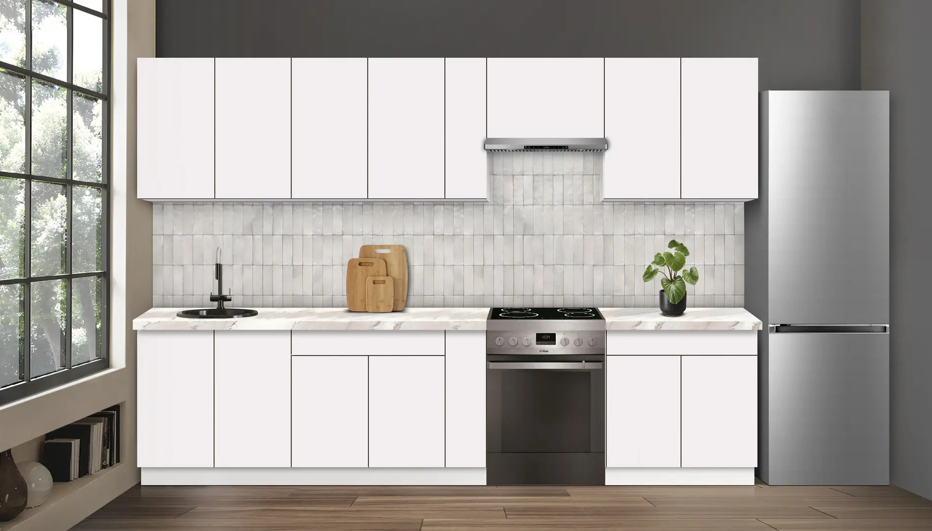 Bucatarie modulara Modern Dolce Vita 4 H68 3.2m