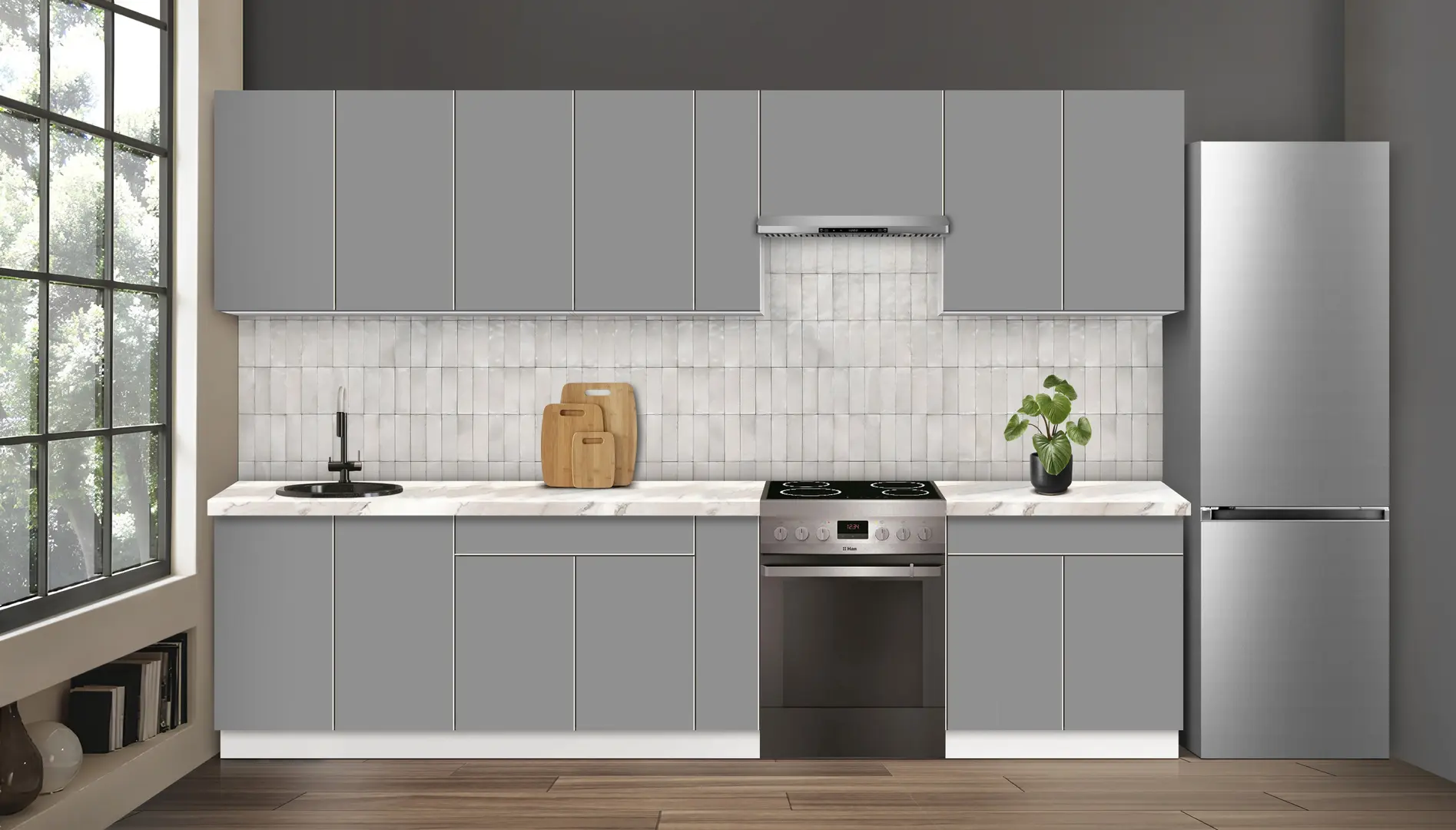 Bucatarie modulara Modern Dolce Vita 4 H68 3.2m