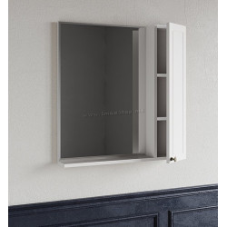 Dulap cu oglinda Supraten Tuluza 80 Right (White)