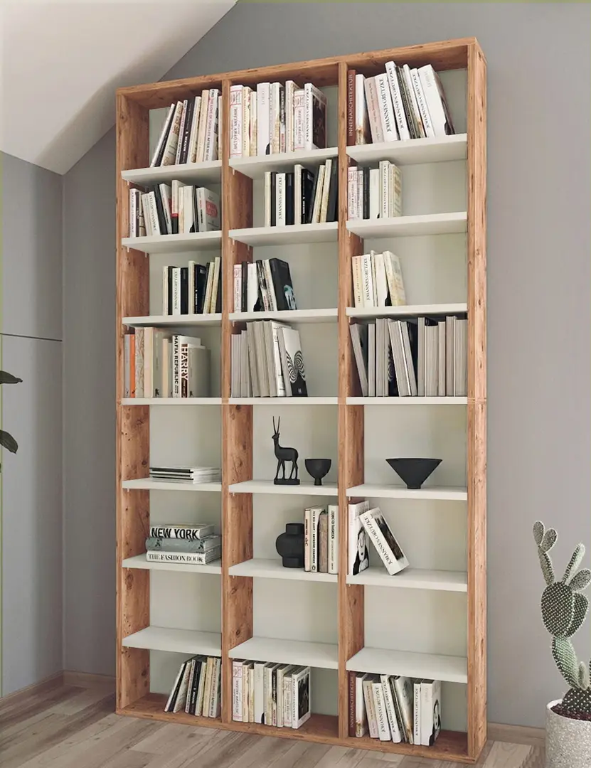 Etajera Bofigo Multi Shelves (Pine/White)