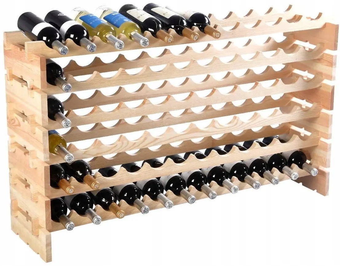 Стеллаж для бутылок Costway JV13041NA 72 B (Natural)