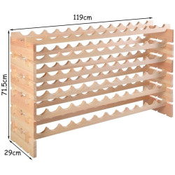 Стеллаж для бутылок Costway JV13041NA 72 B (Natural) Thumb