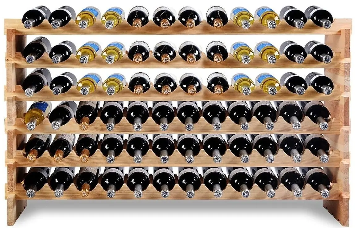 Стеллаж для бутылок Costway JV13041NA 72 B (Natural)