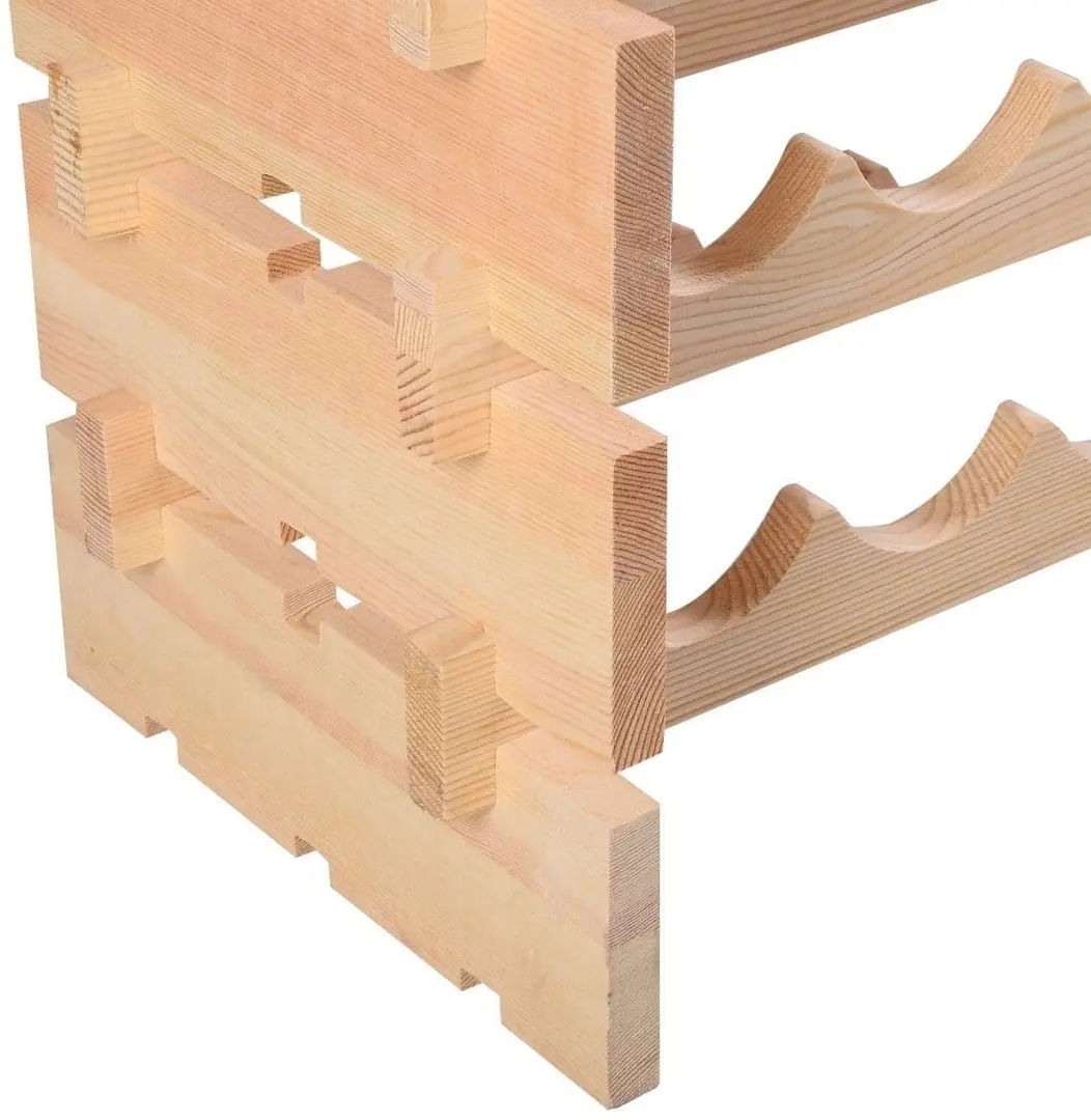 Стеллаж для бутылок Costway JV13041NA 72 B (Natural)