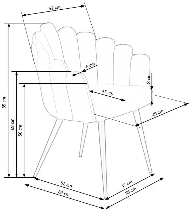 Scaun Halmar K410 (Pink)