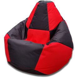 Fotoliu-sac Bean Bag Chess 600D BM5966 XL (Black/Red) Thumb