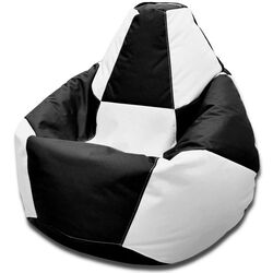Fotoliu-sac Bean Bag Chess 600D BM5962 L (Black/White) Thumb