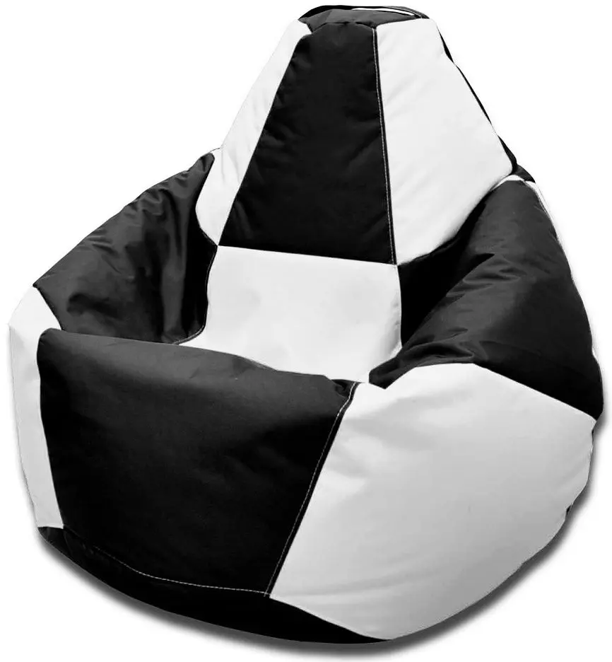 Fotoliu-sac Bean Bag Chess 600D BM5962 L (Black/White)