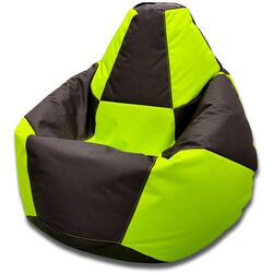 Fotoliu-sac Bean Bag Chess 600D BM5955 L (Black/Green) Thumb