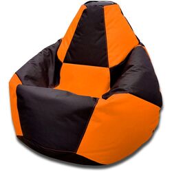 Fotoliu-sac Bean Bag Chess 600D BM5967 XL (Black/Orange) Thumb