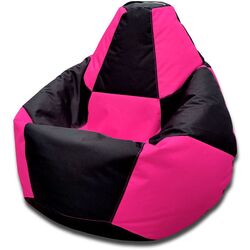 Fotoliu-sac Bean Bag Chess 600D BM5968 XL (Black/Pink) Thumb