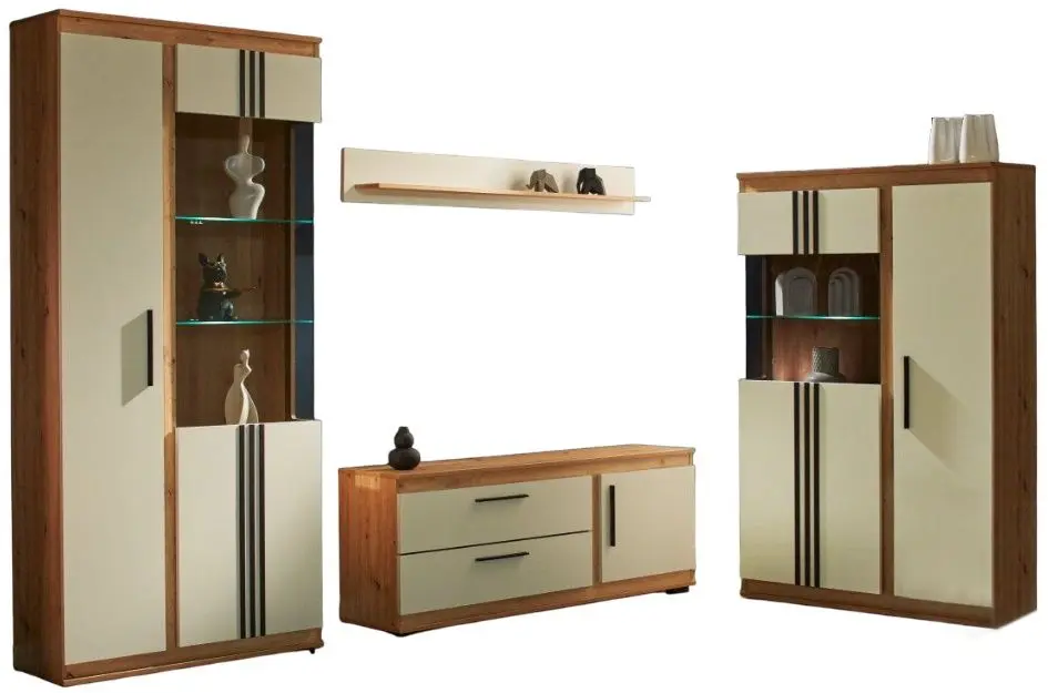 Гостиная Ambianta Florence 3.36м (Артизан/Кремовый)