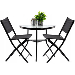 Set mobilier de gradina GardenLine SAD7132 (Black) Thumb