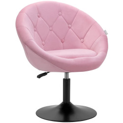 Кресло 4Rico QS-BL12B 150125 Velvet (Pink/Black) Thumb