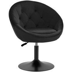 Кресло 4Rico QS-BL12B 151018 Velvet (Black) Thumb