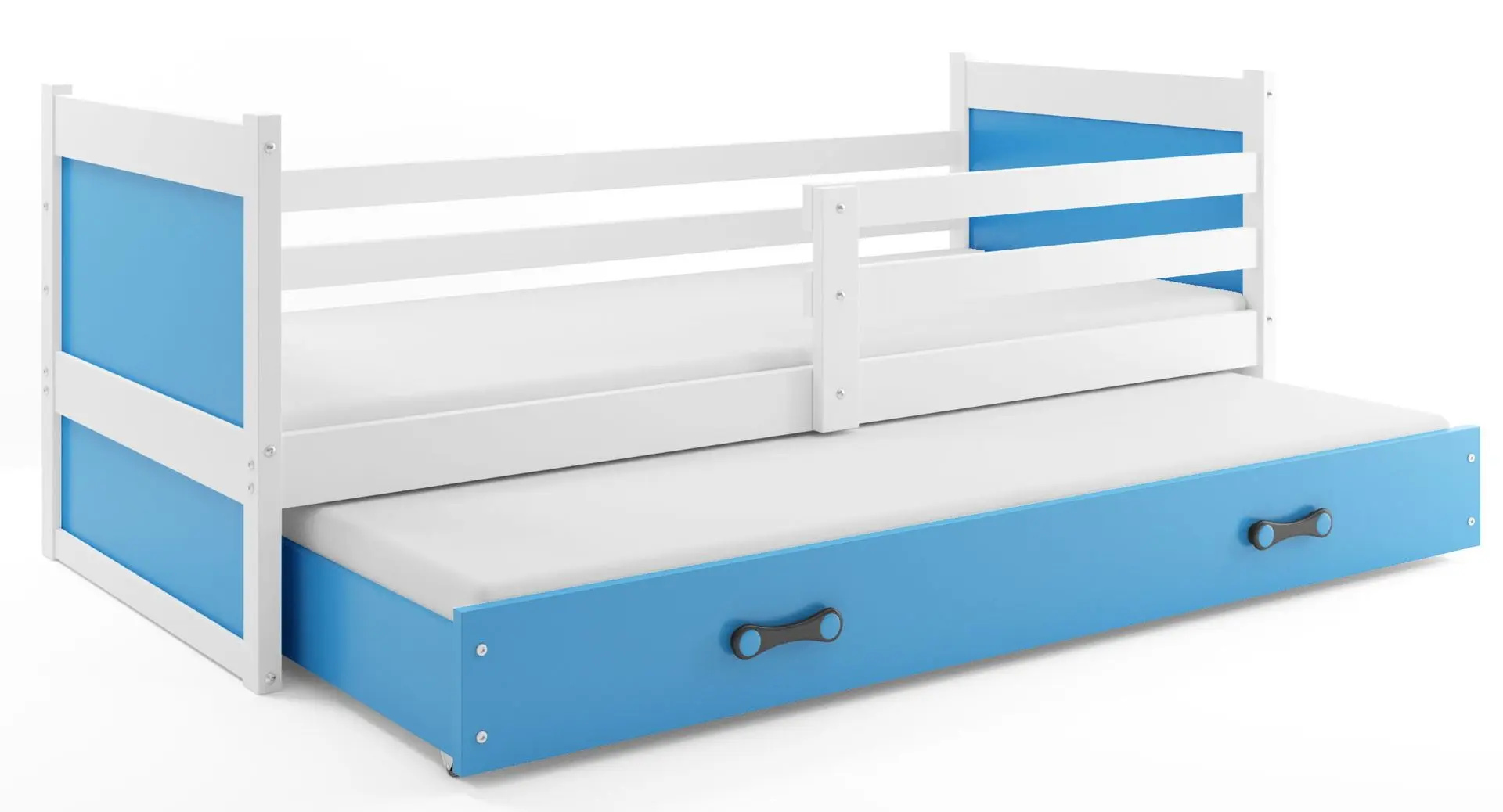 Pat BMS Group Rico cu pat retractabil 90x190 (White/Blue) - 2