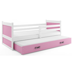 Pat BMS Group Rico cu pat retractabil 90x190 (White/Pink) Thumb