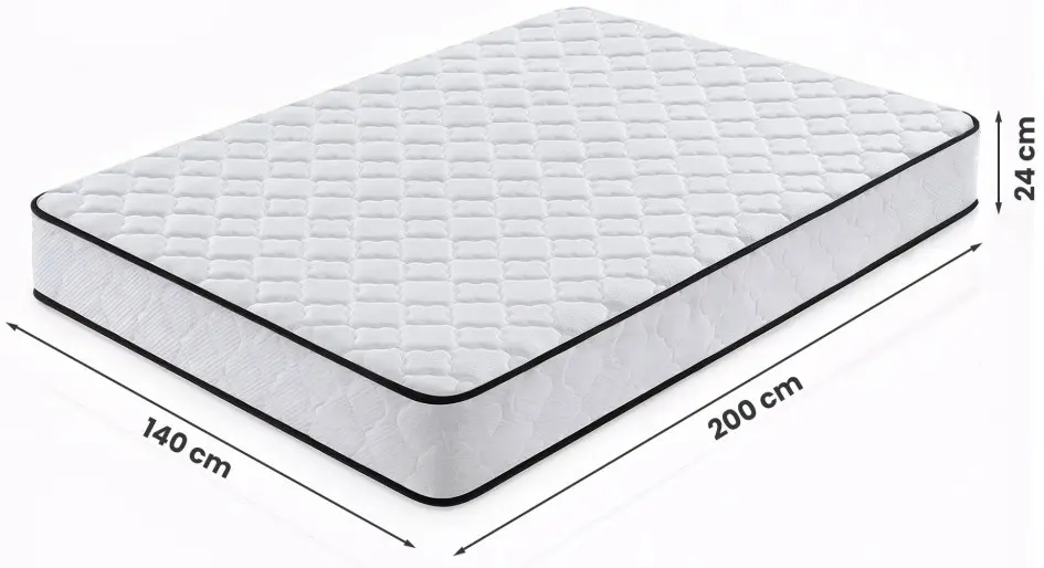 Матрас с чехлом Akord 7 Zones H3 140x200 (24см) - 7