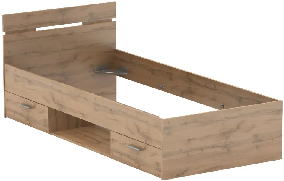 Кровать Tempo Kondela Michigan 90x200 (Wotan Oak) - 4