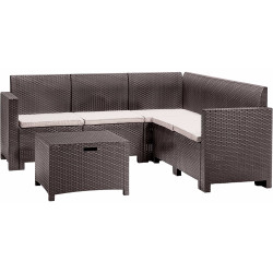 Set mobilier de gradina Bica Nebraska Corner (Brown) Thumb