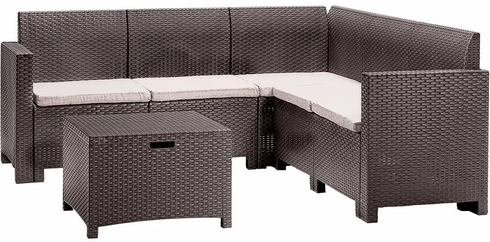 Set mobilier de gradina Bica Nebraska Corner (Brown) - 4