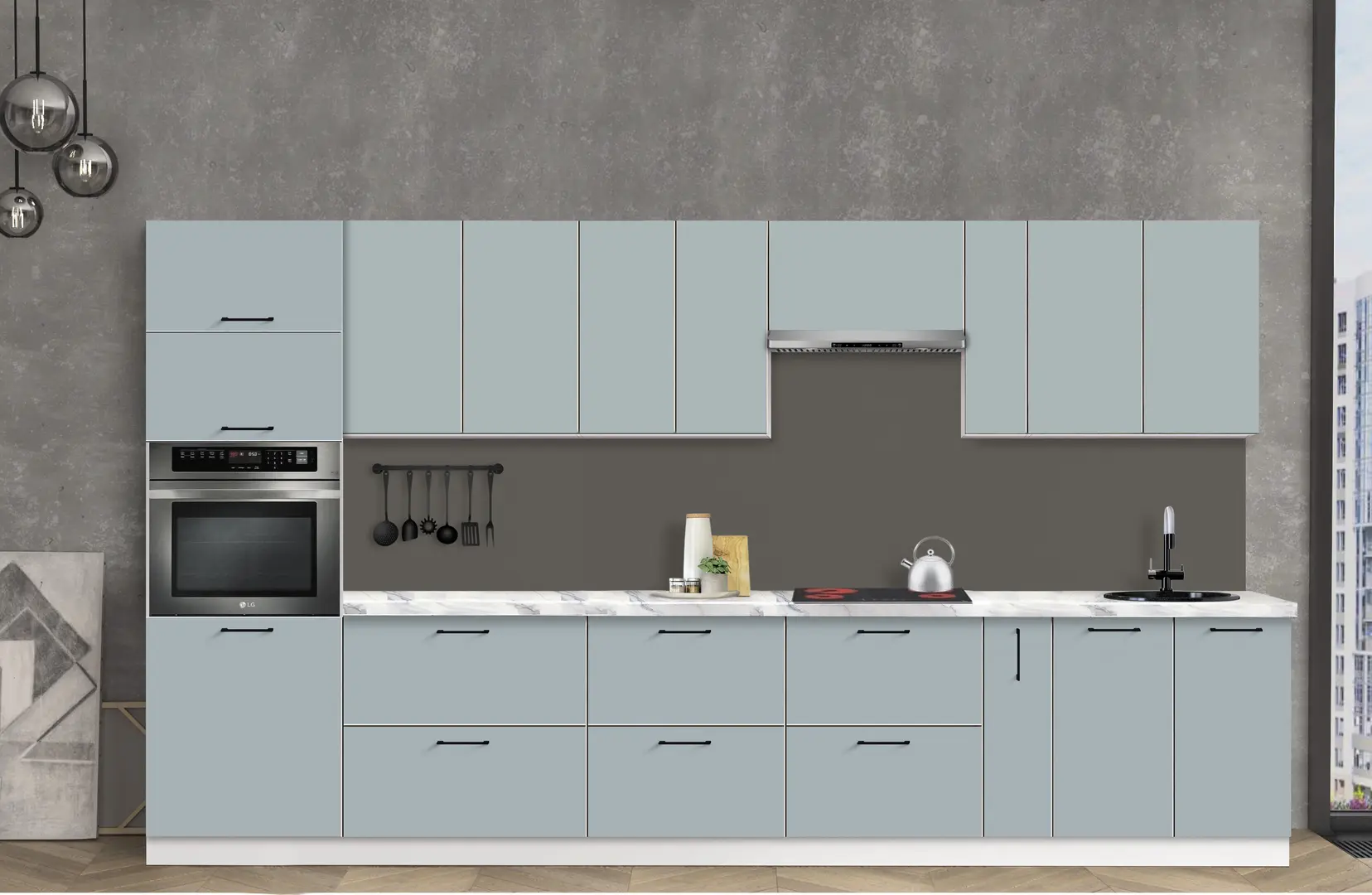 Bucatarie modulara Modern Bono 2 H68 3.6m