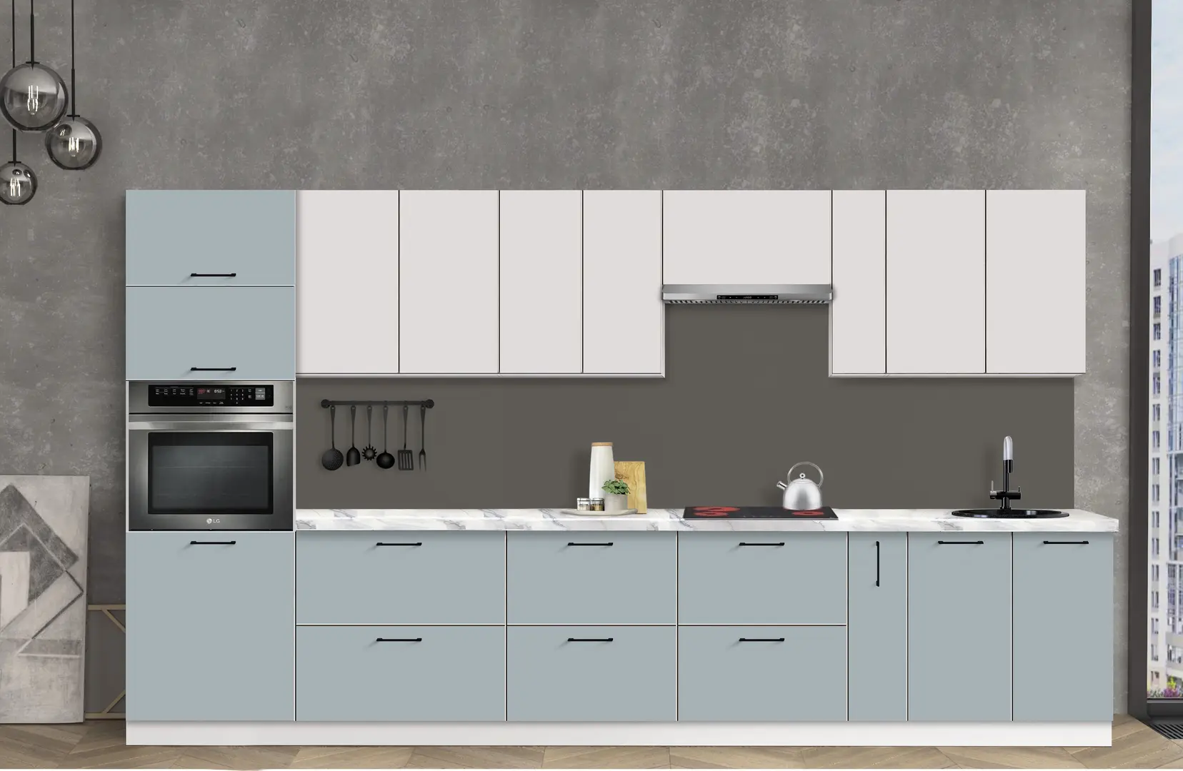 Bucatarie modulara Modern Bono 2 H68 3.6m