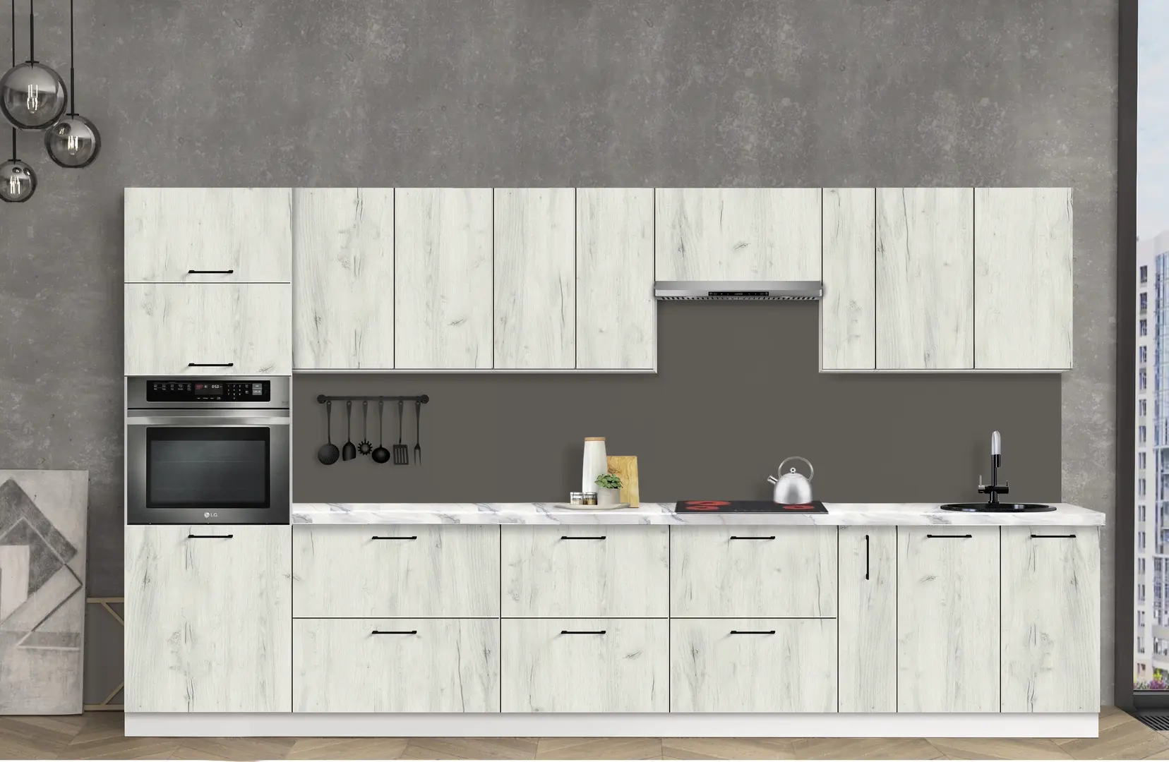 Bucatarie modulara Modern Bono 2 H68 3.6m