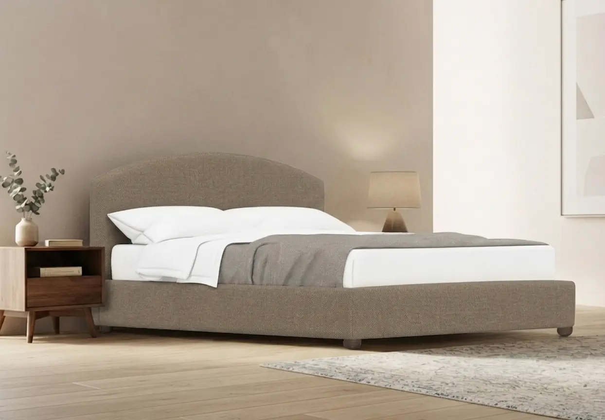 Pat Modern Milena Kanna 07 mecanism de ridicare 160x200 (Dark Beige)