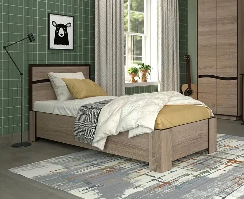 Pat Yasen Jeneva baza lamele 80x200 (Sonoma Oak Truffle/Wenge Magic)