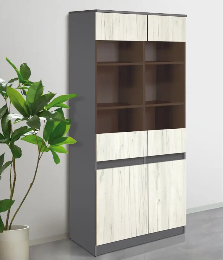 Витрина Modern Komfi 80cm (Slate Gray/Craft Oak White)