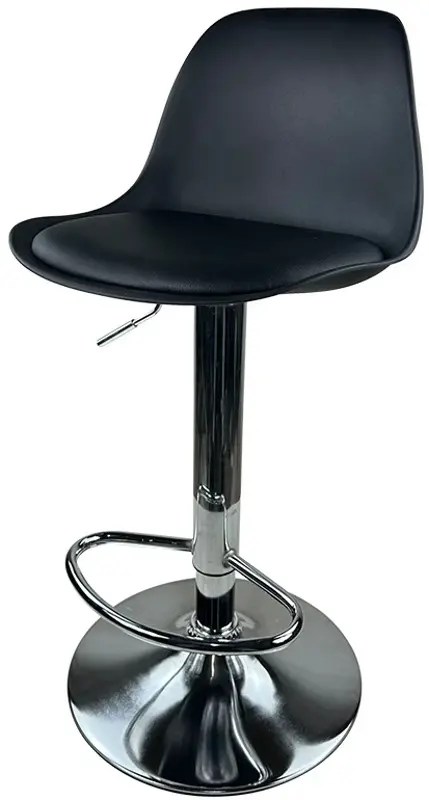 Scaun de bar Sunrise B-05B PP/PU (Black/Chrome)