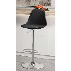Scaun de bar Sunrise B-05B PP/PU (Black/Chrome) Thumb