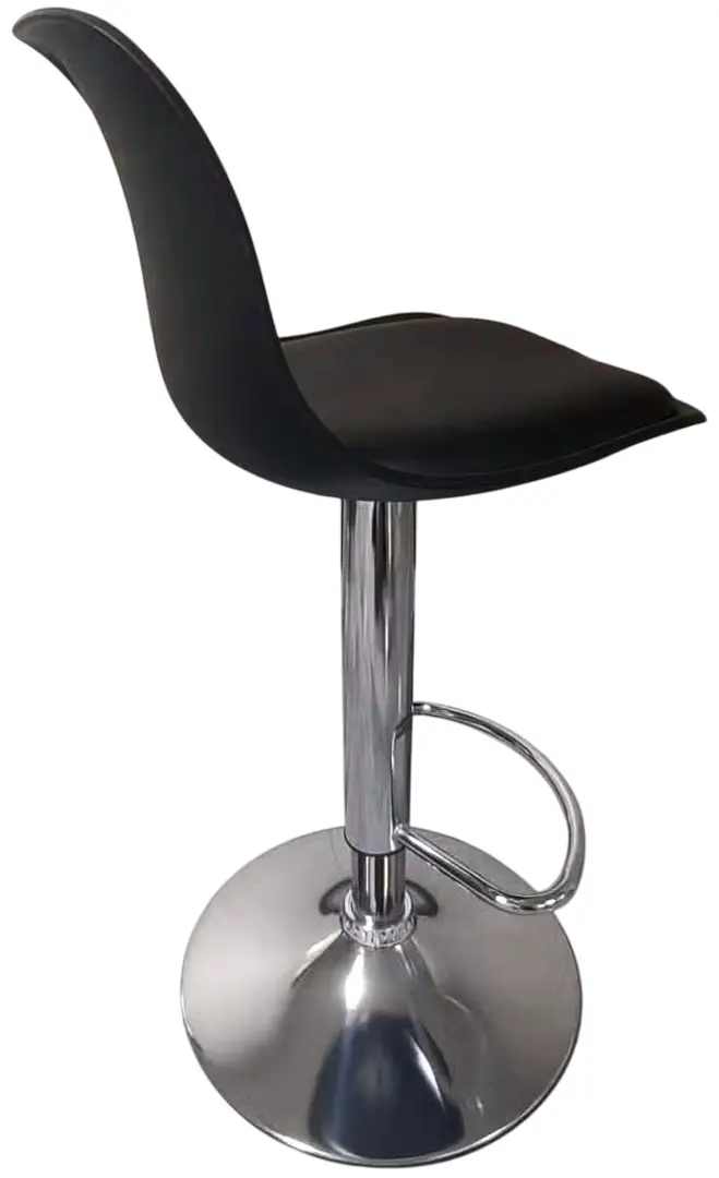 Scaun de bar Sunrise B-05B PP/PU (Black/Chrome)