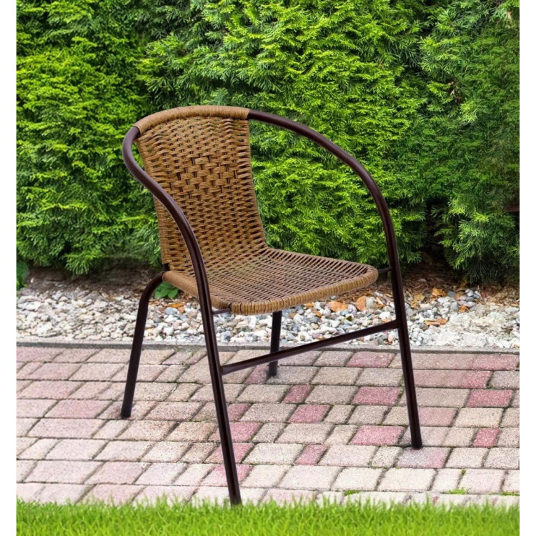 Scaun de gradina Jumi Bistro OM-991811 (Natural/Brown)